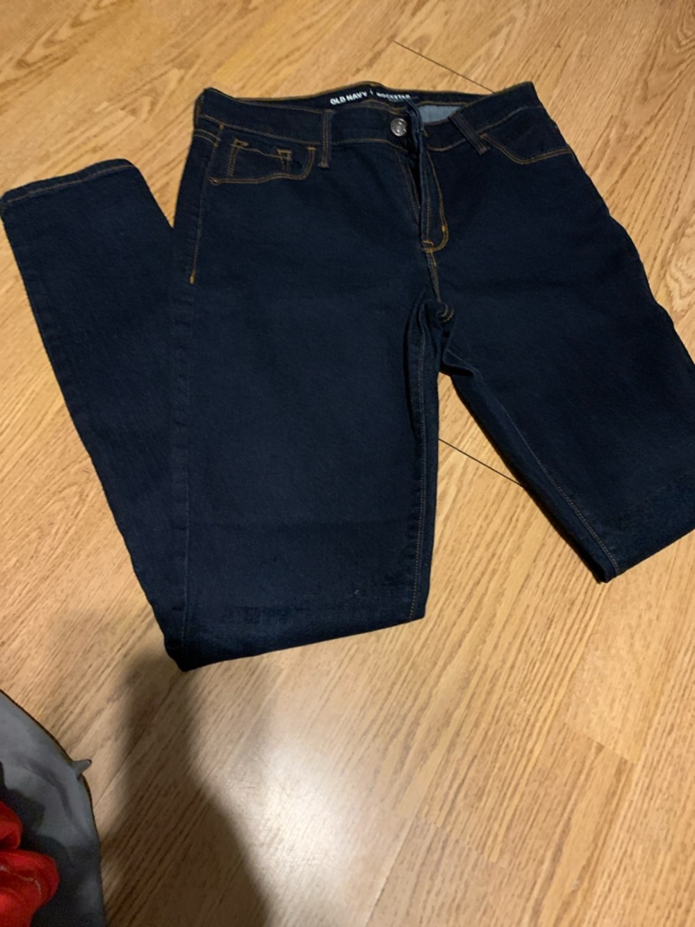 Old Navy Women’s Dark Blue Jeans rockstar mid rise